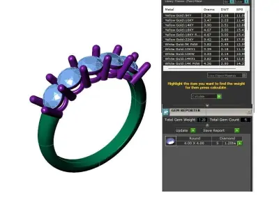 eternity Diamond Design Ring With Diamond 3D print model  Free 3D print model
