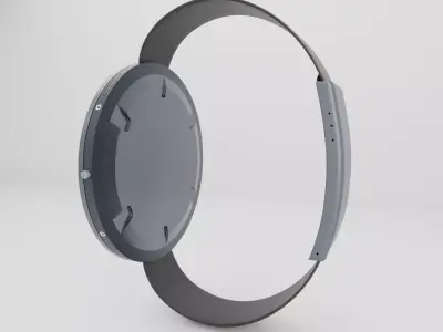 Minimalist Wristwatch 3D Model 3D model