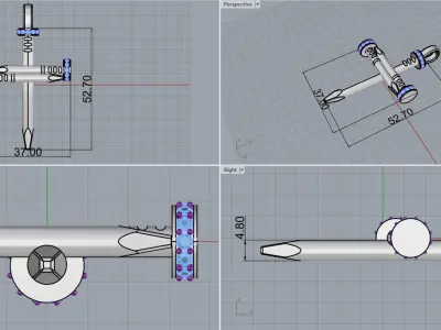 Nail cross model 684 3D print model