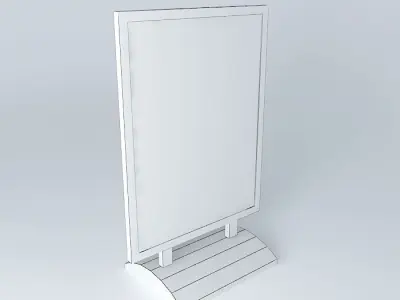 Outdoor stand type 1 Statoil Fuel%26Retail Free 3D model