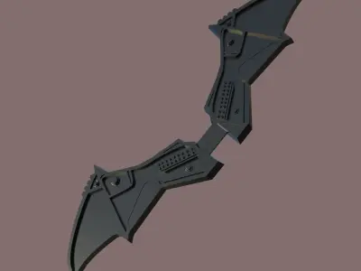Batman 2022 Batarang 3D Print 3D print model