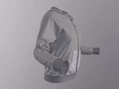 NIKE WOMEN HOODIE PBR Low-poly 3D model