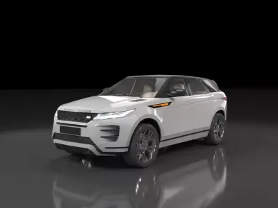 Low poly Range Rover Evoque 2019 Low-poly 3D model