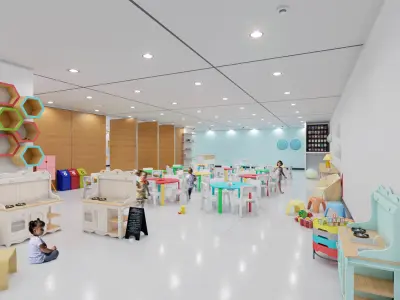 CULTURAL CENTER AND THEATER 3D model 3D model