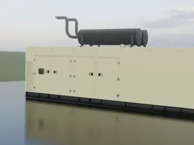 Kohler 1010 KV Generator Low-poly 3D model