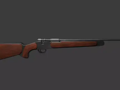 GAME READY HUNTING RIFLE ASSET Free low-poly 3D model