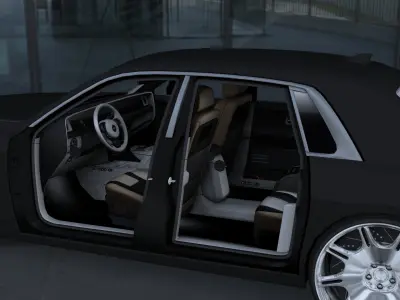 Rolls-Royce Phantom 3D model by PIXELCRAZE