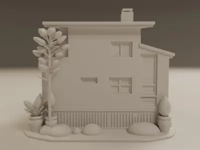 house model 3D print model