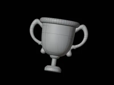 Trophy 3D Illustration 3D model