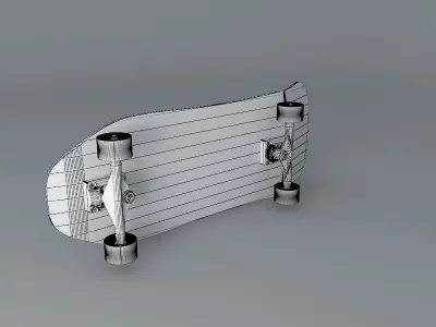 1989 Santa Cruz Street Creep team deck skateboard Free 3D model