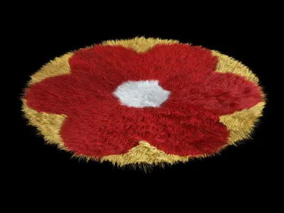 Carpet Childrens Flower 01 3D model
