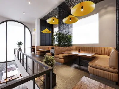 Restaurant Interior Chinese Free 3D model