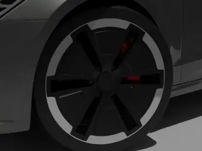 Suv concept wheel  Low-poly 3D model