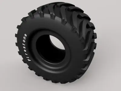 tyre monster truck car wheel 3D model