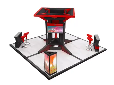 Booth Exhibition Stand a604 3D model