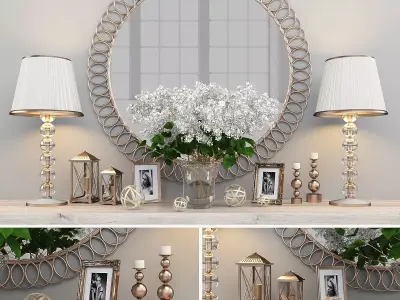 Decorative set-26 Low-poly 3D model