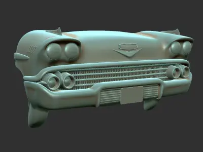 Chevrolet Impala 1958 front stl 3D print model