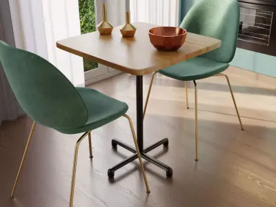 Ikea Table Replica Low-poly 3D model