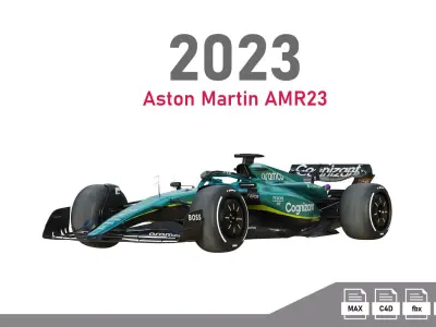 F1 Aston Martin AMR23 2023 3D model
