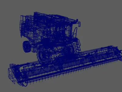 Ag Truck  Low-poly 3D model