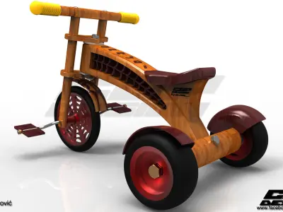 CGPdesign academy Spajdi- kid bike- design by Almir Covic Free 3D model