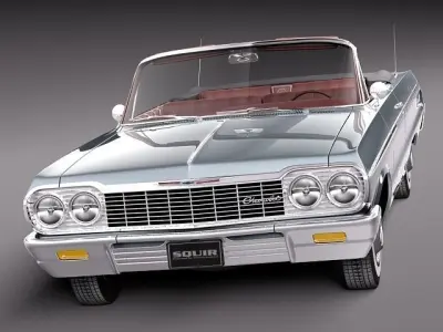 Chevrolet Impala Convertible CG 1964 3D model