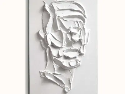 Abstract Painting Set of 3 pieces - No 29 Low-poly 3D model