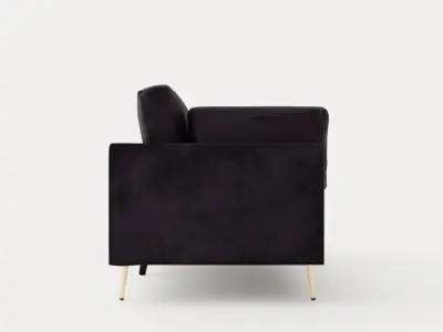 Bloom Velvet Sofa 3 Seater Low-poly 3D model