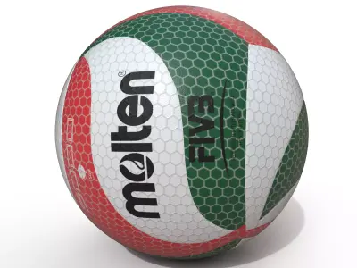 Japanese volleyball Molten Free 3D model