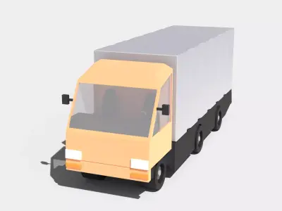 Truck B Low-poly 3D model