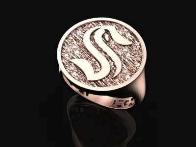 Seattle Kraken Ring Fan Rings NHL Hockey Rings 3D print model