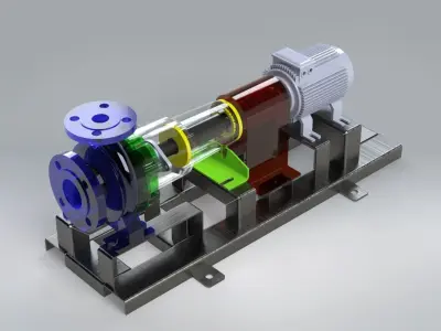 Centrifugal pump 3D model order