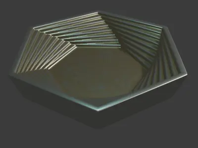3D MODELS STL FILE SERVING PLATE FOR CNC ROUTER ENGRAVER Free 3D print model