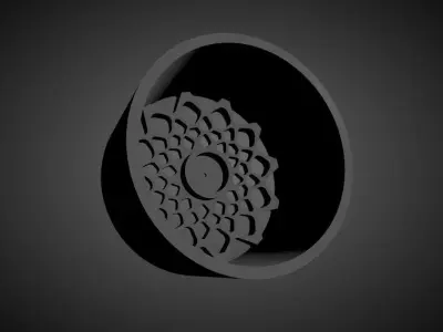 Radi8 R8B12 scalable and Printable rim 3D print model