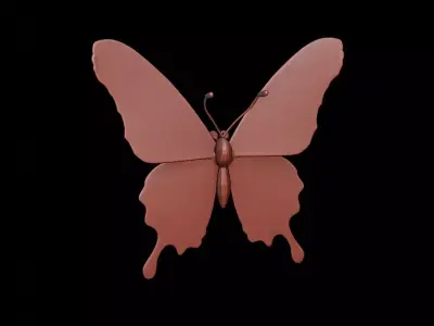 Butterfly Animal Sculpture 3D print model purchase