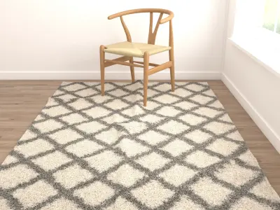 Rugs No 732 Low-poly 3D model