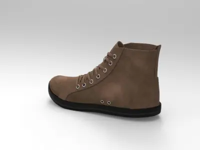 Low polygon Boot ready for game Low-poly 3D model