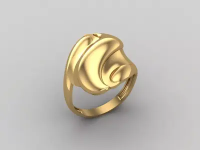 Women Ring Plain Ring Ready STL 3DM Models Womens Rings 3D print model 13