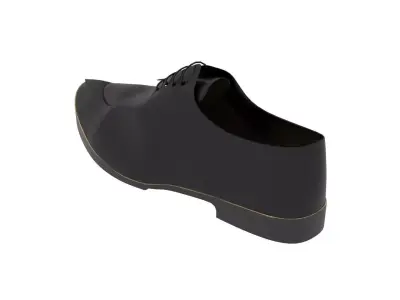Men Leather Shoe 3D model