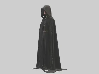 Cloak Model 1 Low-poly 3D model