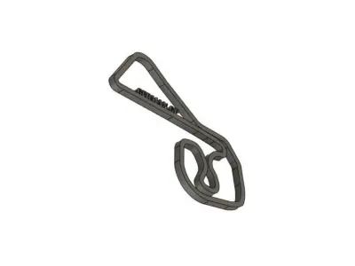 2025 German MotoGP Racing Track 3D print model