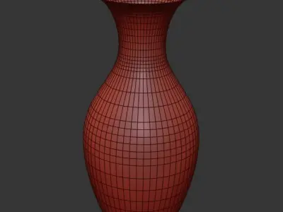  Round Flower Vase Free 3D model
