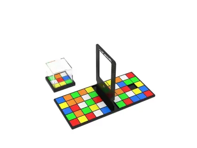 Rubiks Cube Racing Game 3D model