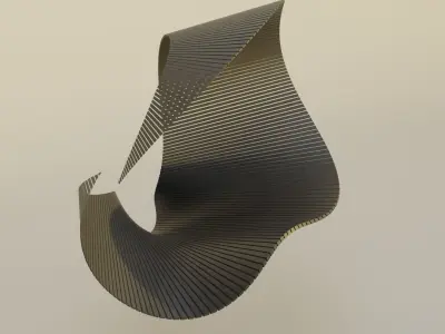 Abstract Model V12 Low-poly 3D model