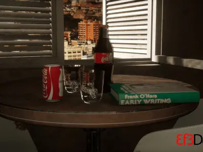 Coca Cola Low-poly 3D model