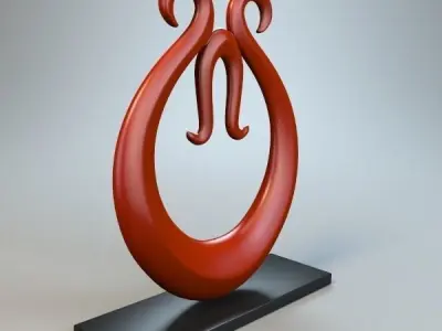 Abstract Figure 3D model 4