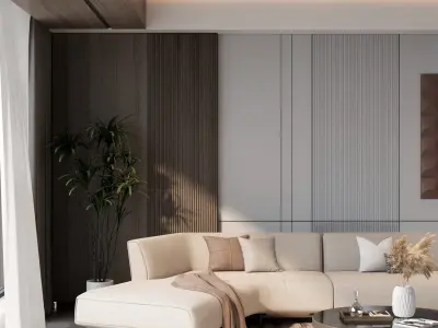 Comfy luxury Living Room Interior Design  3D model