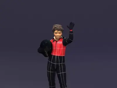 Racer boy 0400 3D Print Ready 3D print model