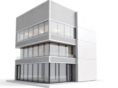 Modern Office Building model pack Low-poly 3D model