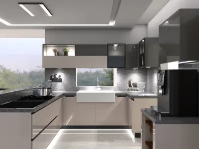 island kitchen Free 3D model